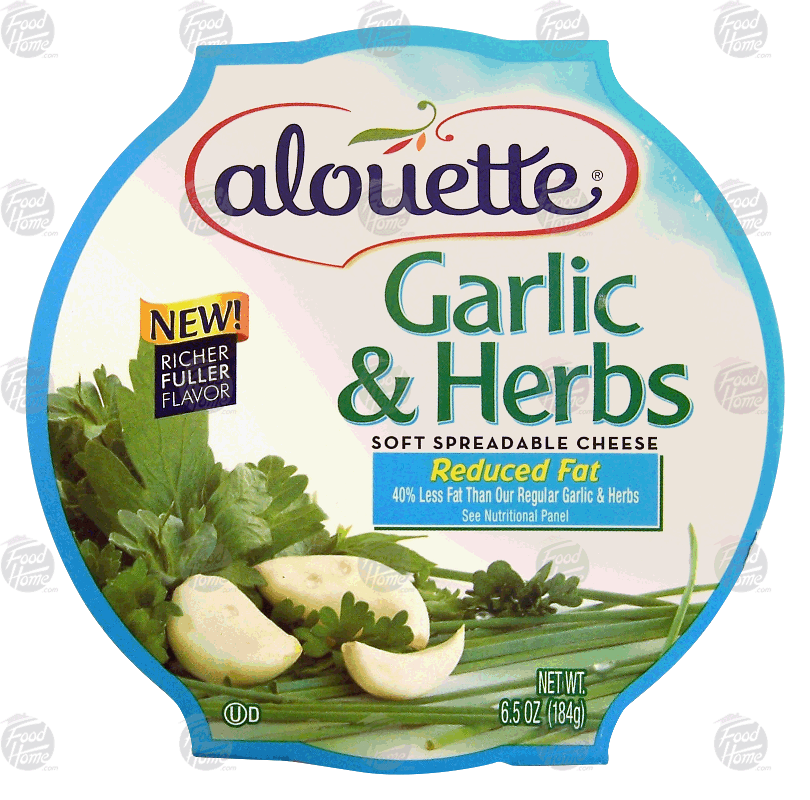 Alouette  reduced fat garlic & herbs soft spreadable cheese Full-Size Picture